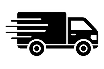 fast delivery truck vector illustration