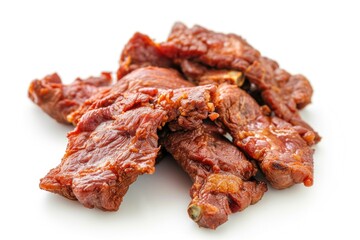 Fresh pile of meat, suitable for food industry