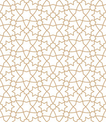 Islamic background with traditional style arabic. Seamless pattern for card, background, fabric or abstract design. Muslim ornament.
