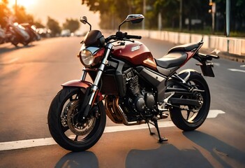 motorcycle on the road