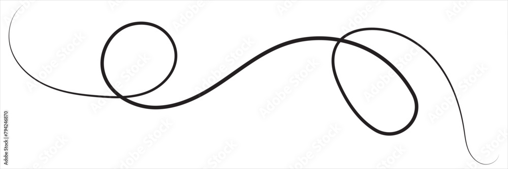 Poster squiggle line design element. vector file illustration. isolated on white background. eps 10