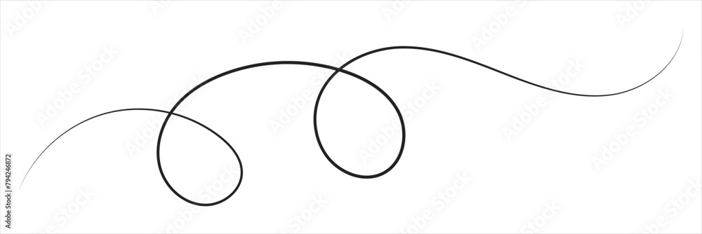 Poster squiggle line design element. vector file illustration. isolated on white background. eps 10