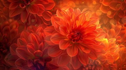 Breathtaking fiery explosions of Dahlia blooms in all shades and hues
