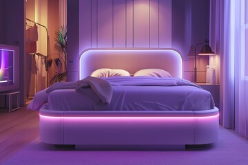 Ergonomic Sleep Support with AI and Cutting Edge Technology: Furniture and Therapy Solutions for Enhanced Sleep in a Modern Bedroom
