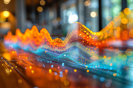 A scatter plot highlighting the relationship between employee tenure and job performance ratings