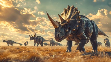 Triceratops Herd Migration