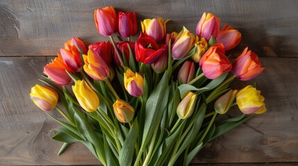 Naklejka premium Tulips are the perfect floral choice for any and every occasion