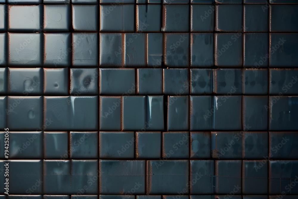 Poster pattern of square tiles generator ai