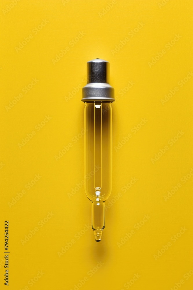 Poster bright light bulb on a vibrant yellow backdrop. ideal for concepts related to creativity and innovat