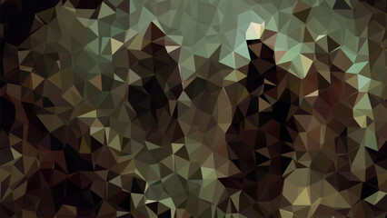 Low poly a blurry image of a forest with a few trees and a mountain in the background