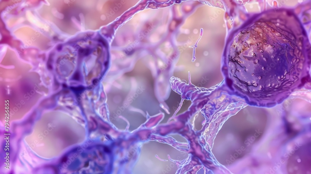 Poster the first image is a closeup view of a cells nucleus showing a highlytextured surface with small por