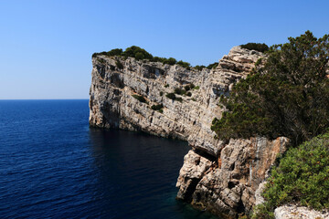 The famous cliffs of N.p. Telascica Dugi Otok ,Croatia - obrazy, fototapety, plakaty