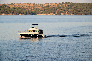 boat in the sea surrounding Dugi otok, Croatia