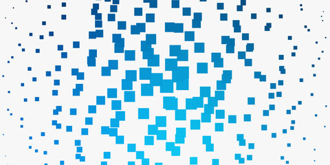 Fototapeta premium Light BLUE vector background in polygonal style.