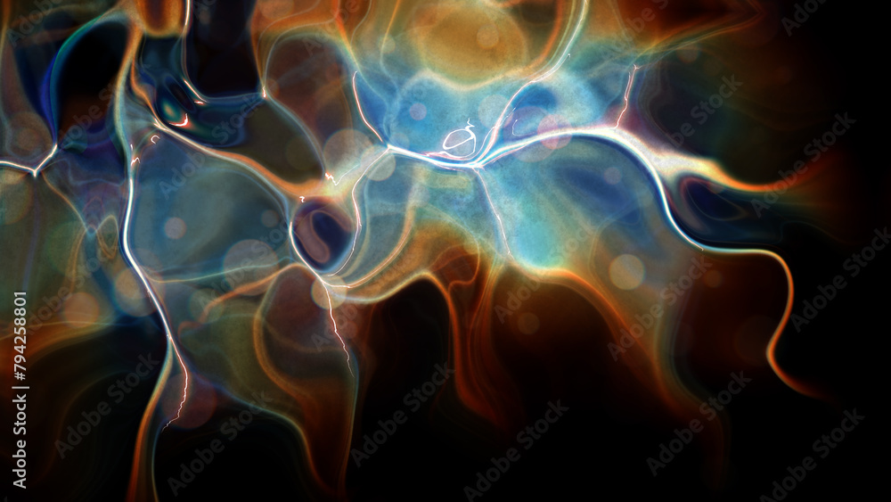 Poster abstract background simulating the effect of light passing through glass