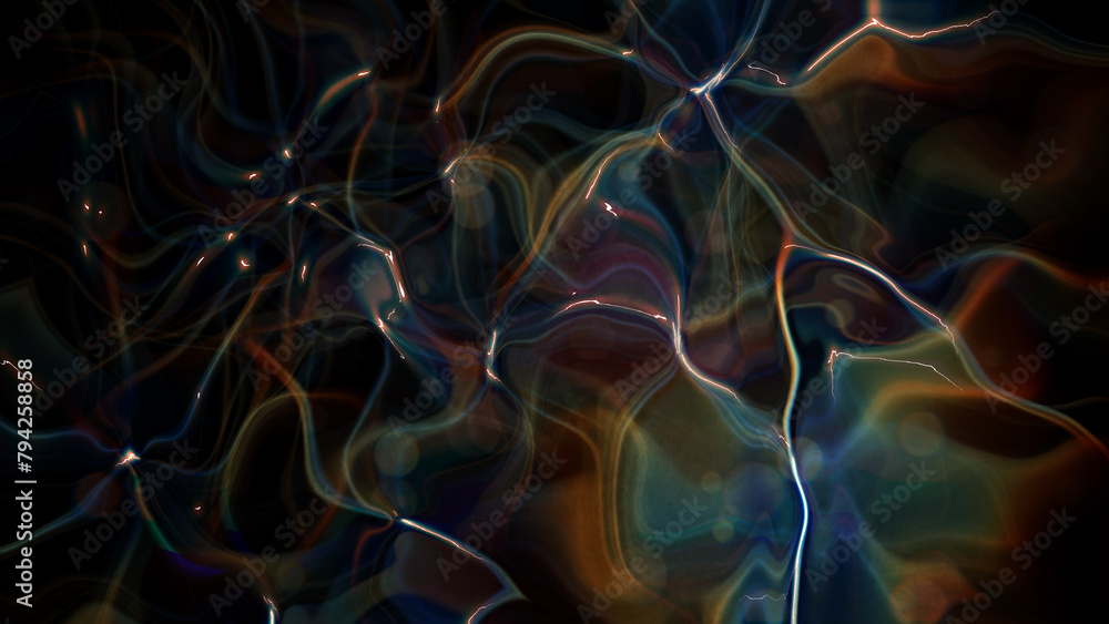 Poster abstract background simulating the effect of light passing through glass