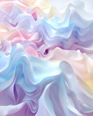 Abstract background with layered rainbow color waves - 794264869