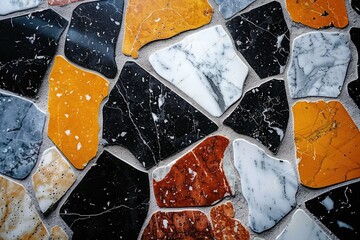 Abstract colorful mixed terrazzo background wallpaper design images