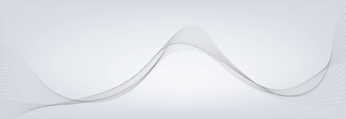 Abstract vector background with grey wavy lines. EPS10

