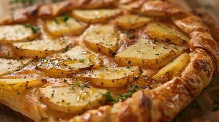 Cheese Galette with Potato and Onion