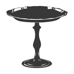 Silhouette cake platter black color only full