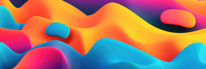 Abstract background with bright smooth transitions. Bright colorful lines
