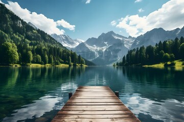 lake in the mountains