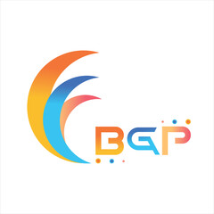 BGP letter technology Web logo design on white background. BGP uppercase monogram logo and typography for technology, business and real estate brand.
