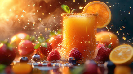 fruit cocktail, fruit juice vitamin