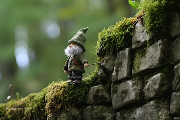 The fairy-tale character is encountered only by the most daring and responsible visitors to the forest. Small gnome - guardian of the forest. He walks through the forest inspecting his possessions.