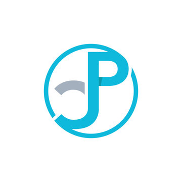 Initial Monogram Letter PC Logo