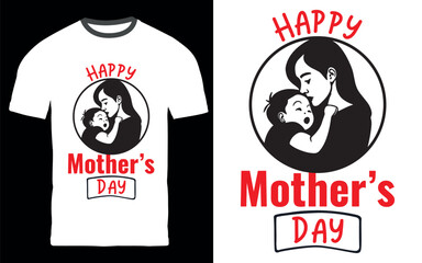 Mother's Day and Valentine mom T-Shirt Design