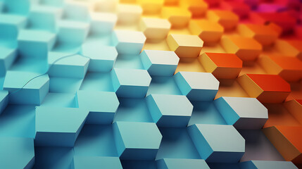 Abstract background of hexagon shapes