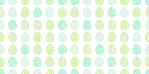 Cute illustration with colorful Easter eggs with watercolor texture, spring banner
