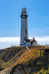 Fototapeta na wymiar Pigeon Point Light Station State Historic Park or Pigeon Point Lighthouse, Pescadero, CA.