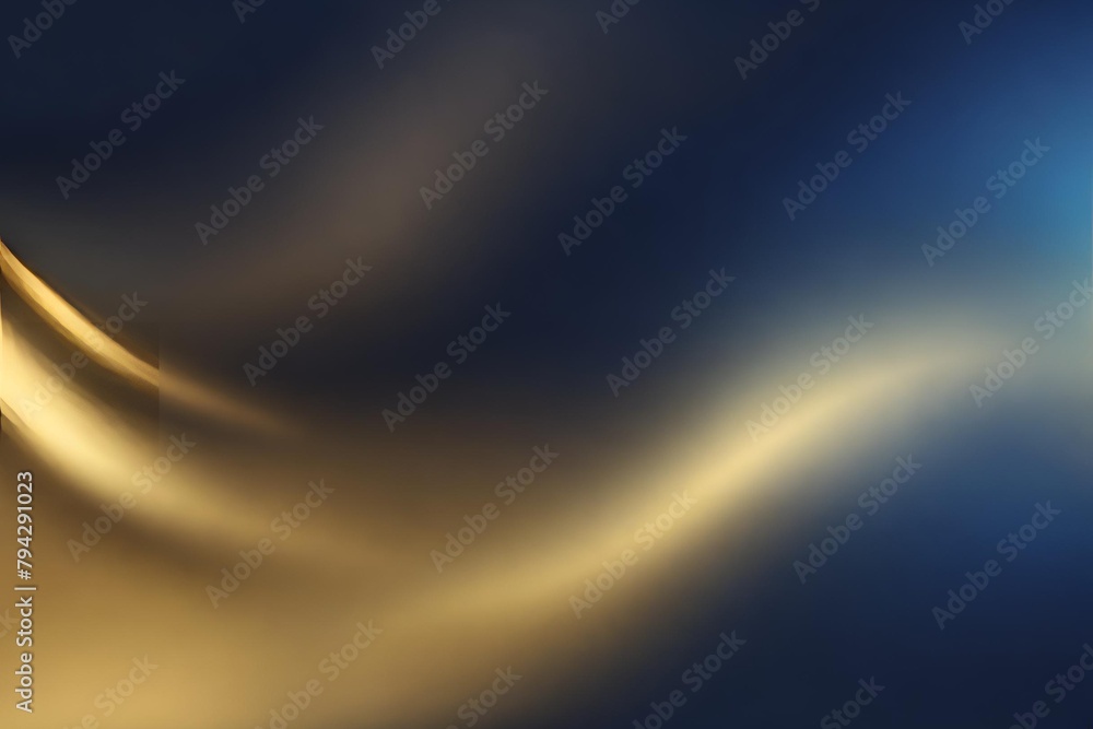 Wall mural Abstract gradient smooth Blurred Navy And Gold background image