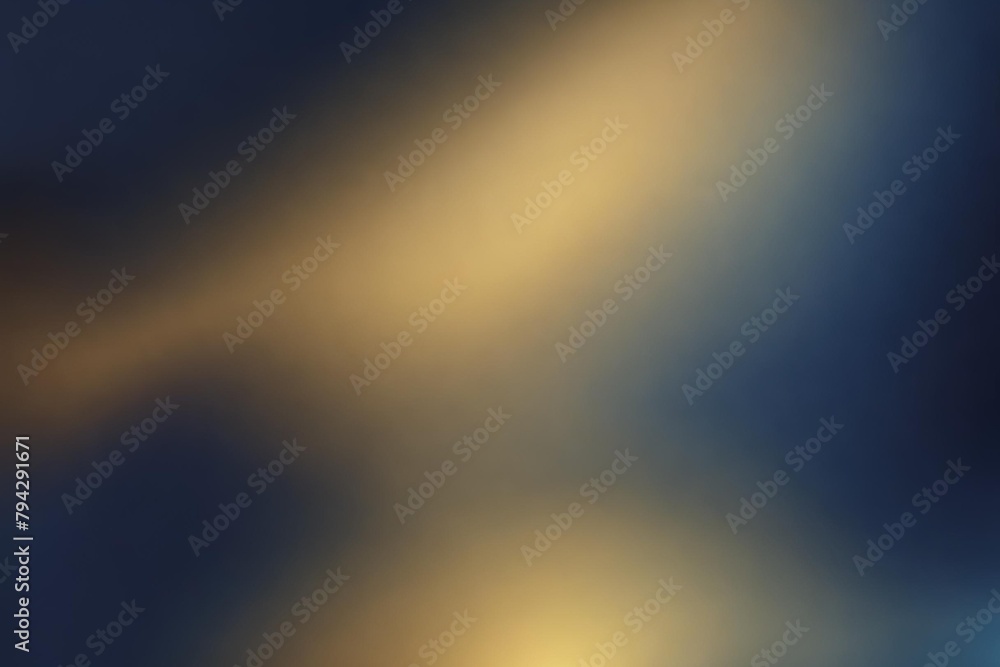 Wall mural Abstract gradient smooth Blurred Navy And Gold background image