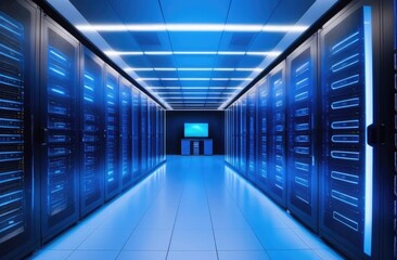 Computer equipment in a high-tech data center