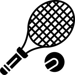 Tennis Racket and Ball Icon