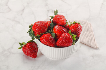 Sweet srawberry in the bowl