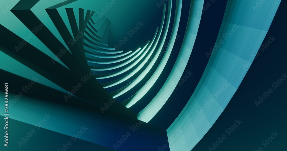 Poster 3d render abstract architecture skyscraper background
