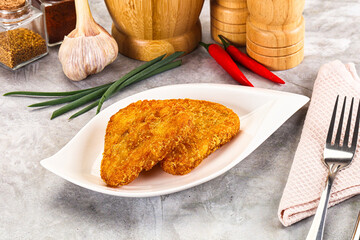 Fried potato hash brown snack