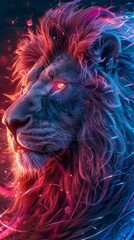 Cool lion character background HD wallpaper