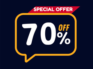 70% off special offer. Advertising and marketing graphic resources