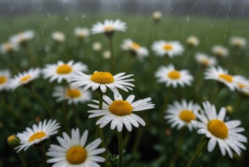 Fototapeta premium Bouquet of daisies, summer