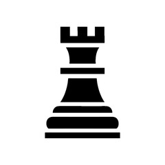 Transparent Chess Rook Icon Design in Vector Format, Chess Rook Clipart Icon