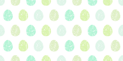Cute illustration with colorful Easter eggs with watercolor texture, spring banner