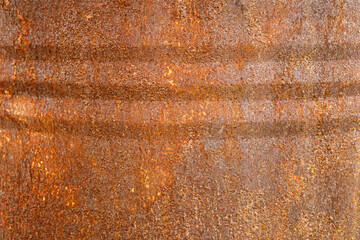 Rust of metals barrel container texture.Corrosive grunge rusted on old iron. The pattern of grunged rust on the tank use as illustration for presentation. Rusty corrosion and oxidized background.