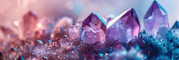 Poster Background with abstract crystals and minerals © brillianata