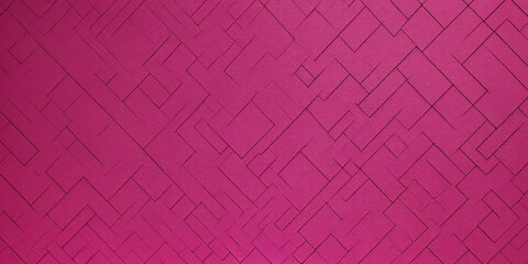 Digitale Geometrie in Pink: Rhythmus der Technik